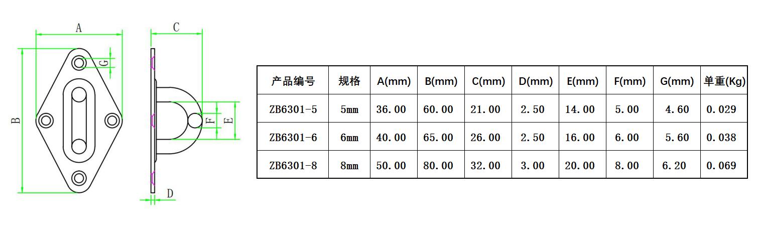 ZB6301크기
