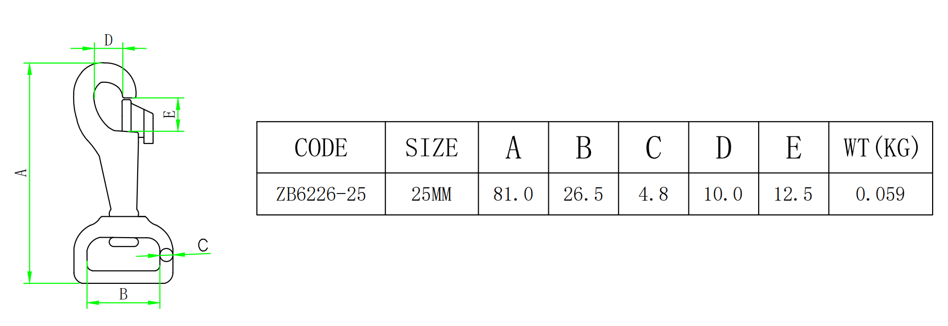 ZB6226사이즈