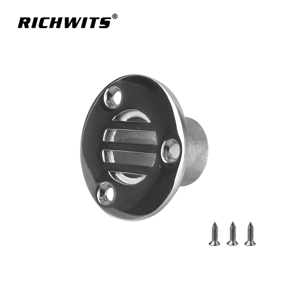 해양 하드웨어 탱크 벤트 보트 스루 선체 피팅 데크 바닥 배수구 25mm