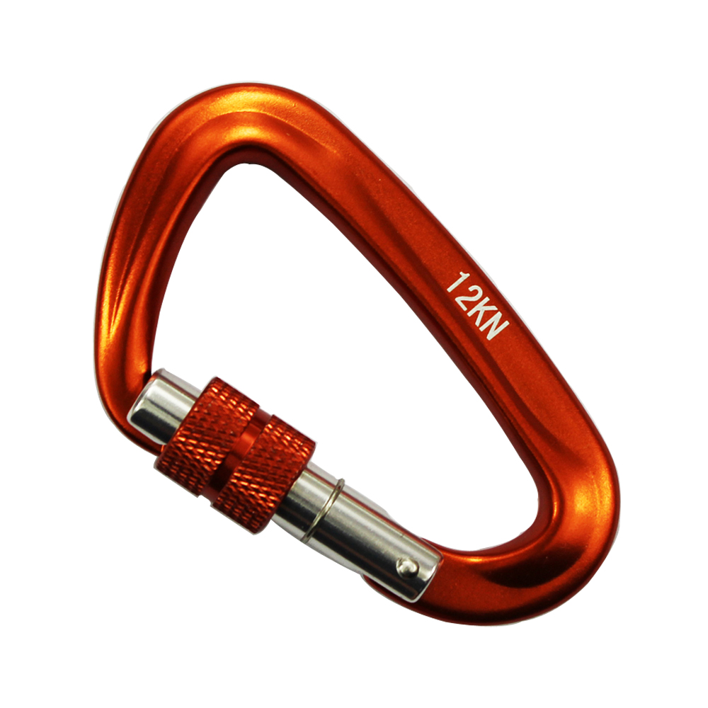 항공 알루미늄 D자형 카라비너 ​​암벽 등반 보험 후크