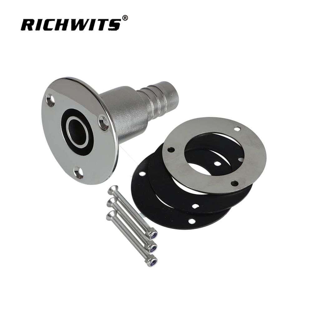 스루 선체 배기 스킨 피팅 316 스테인레스 스틸 보트 래치