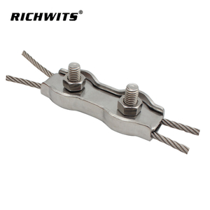 스테인레스 스틸 이중 와이어 로프 클립 케이블 클램프 이중 그립 강철 와이어용 케이블 클램프