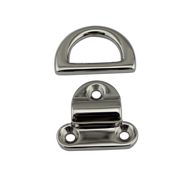 거울 광택 마린 D 링 접이식 패드 눈