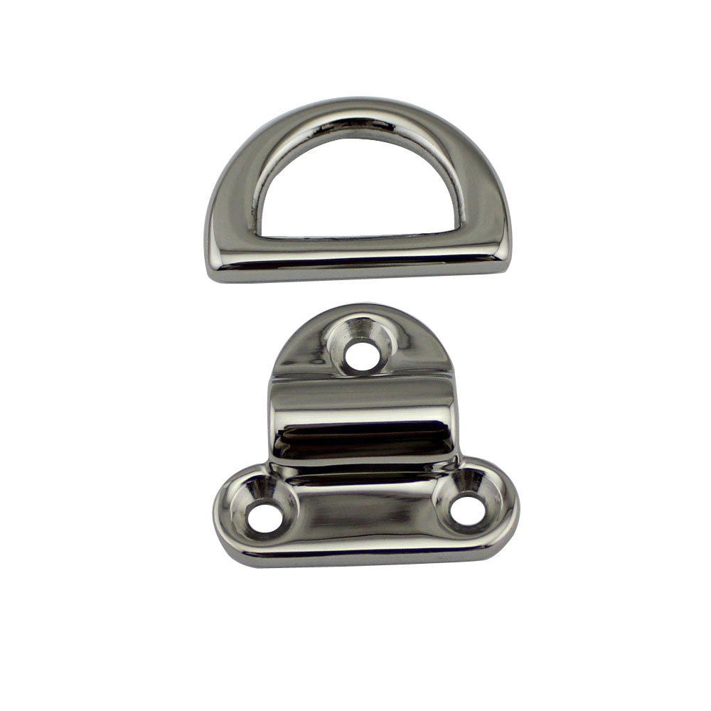 거울 광택 마린 D 링 접이식 패드 눈