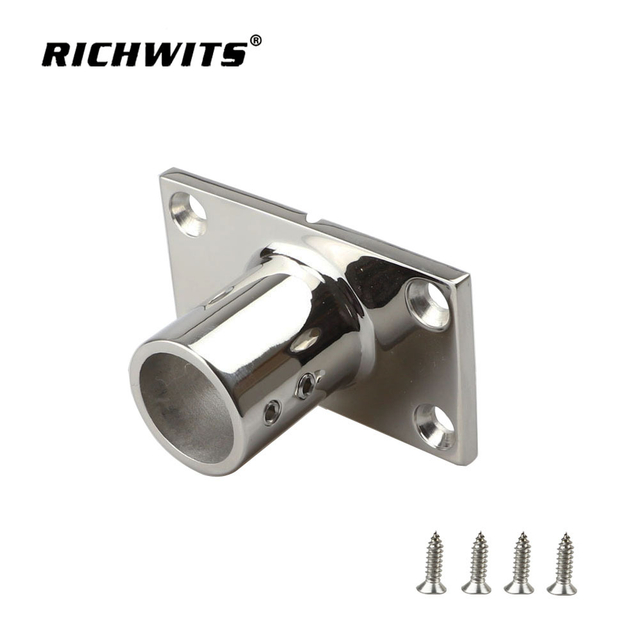  해양 하드웨어 스테인레스 스틸 316 보트 요트용 90도 레일 베이스 22mm 25mm