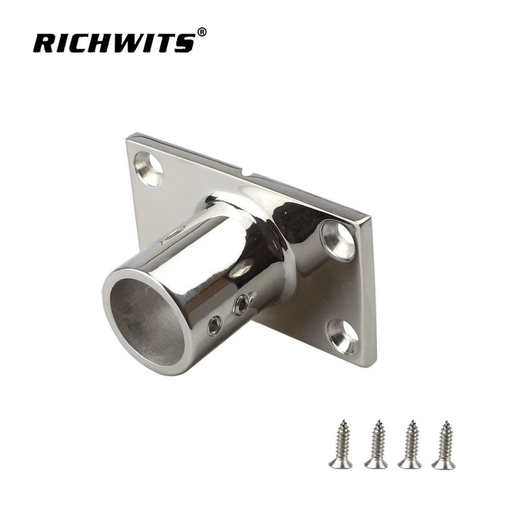  해양 하드웨어 스테인레스 스틸 316 보트 요트용 90도 레일 베이스 22mm 25mm