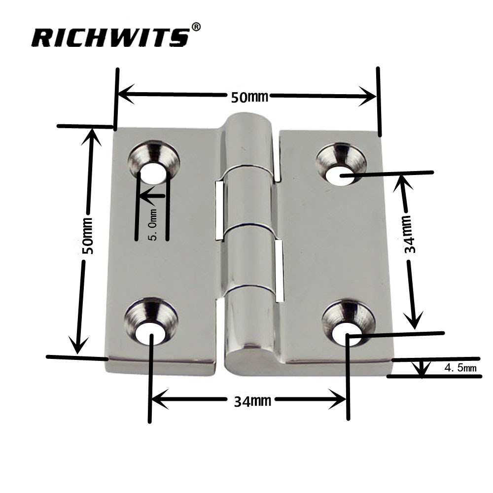 거울 광택 304 스테인레스 스틸 요트 힌지