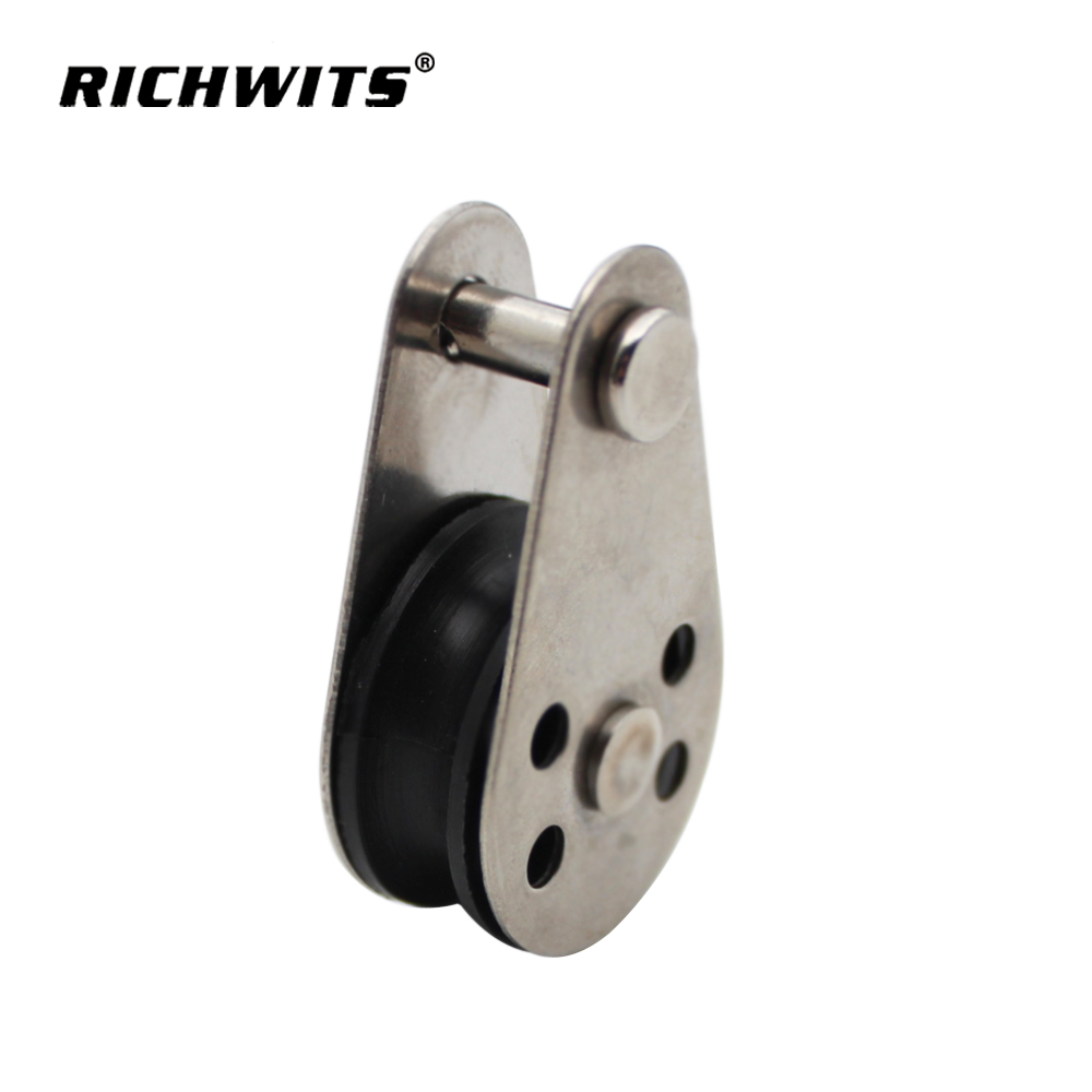 와이어 로프 거는 와이어 견인 휠 SS304 풀리 블록