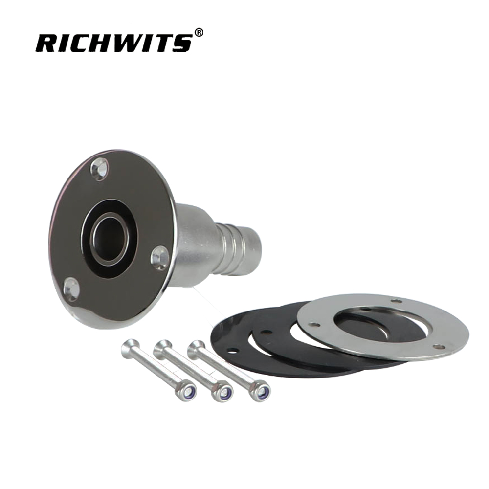 스루 선체 배기 스킨 피팅 316 스테인레스 스틸 보트 래치