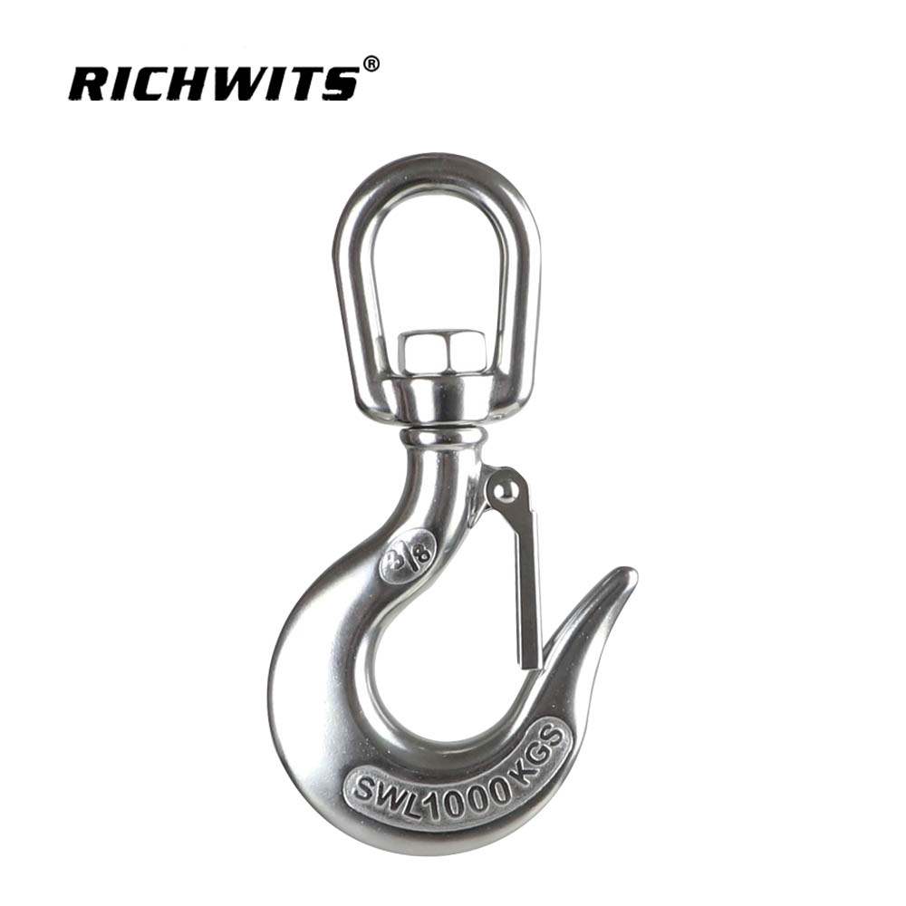 스테인레스 스틸 회전 아이 슬립 크레인 체인 후크 150kg-1500kg