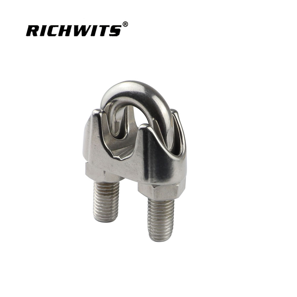 케이블 클립 가단성 강철 와이어 클립 로프 클램프