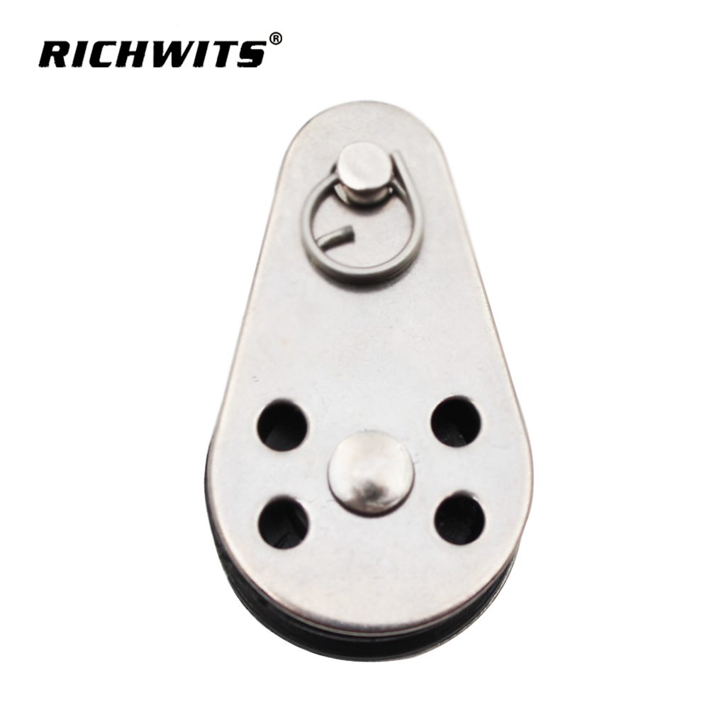 와이어 로프 거는 와이어 견인 휠 SS304 풀리 블록