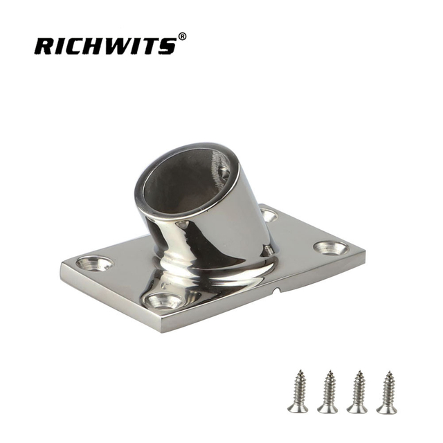  스테인레스 스틸 316 해양 액세서리 60도 레일 베이스 22mm/25mm