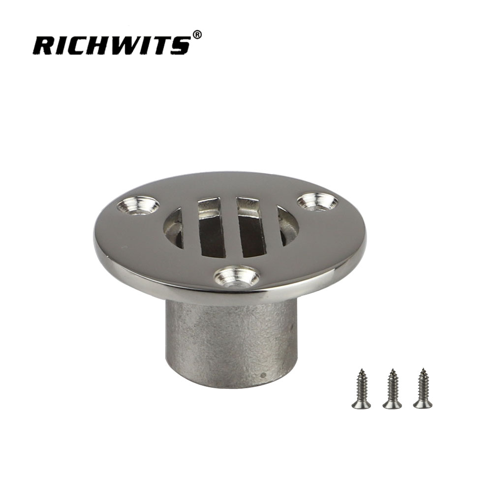 해양 하드웨어 탱크 벤트 보트 스루 선체 피팅 데크 바닥 배수구 25mm