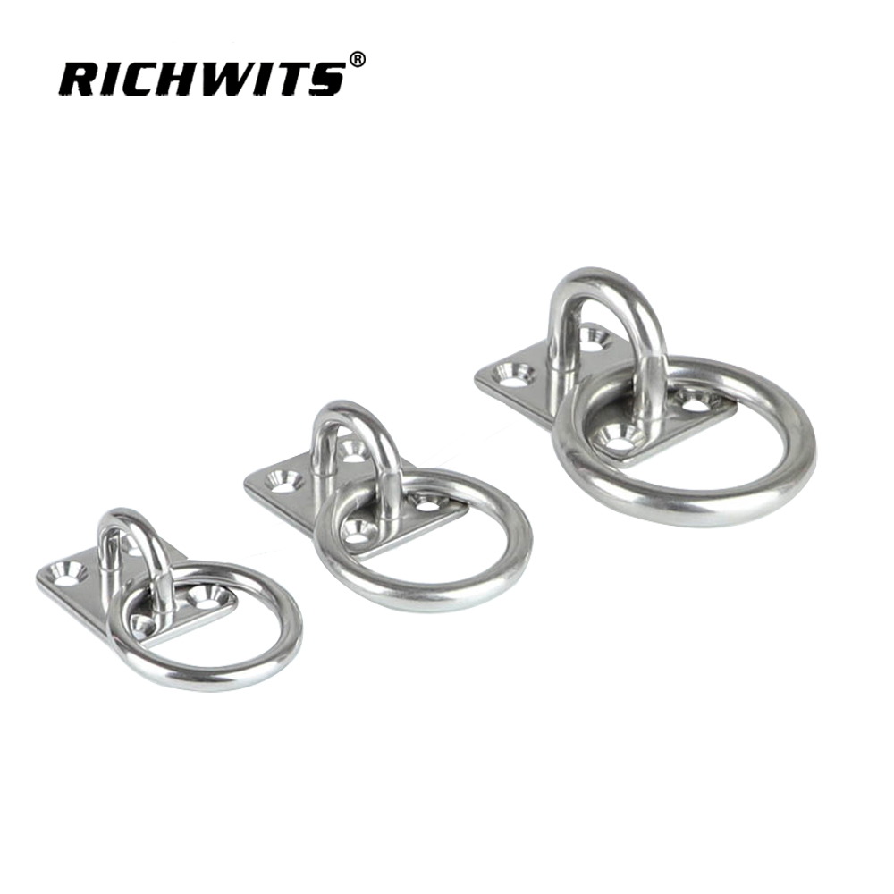  정사각형 모양의 스테인레스 스틸 계류 링 아이 플레이트 4mm-8mm