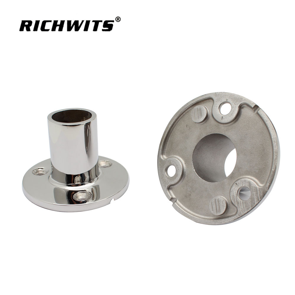  316 스테인레스 스틸 마린 90도 라운드 레일 베이스22mm 25mm