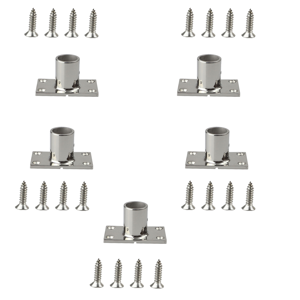  해양 하드웨어 스테인레스 스틸 316 보트 요트용 90도 레일 베이스 22mm 25mm