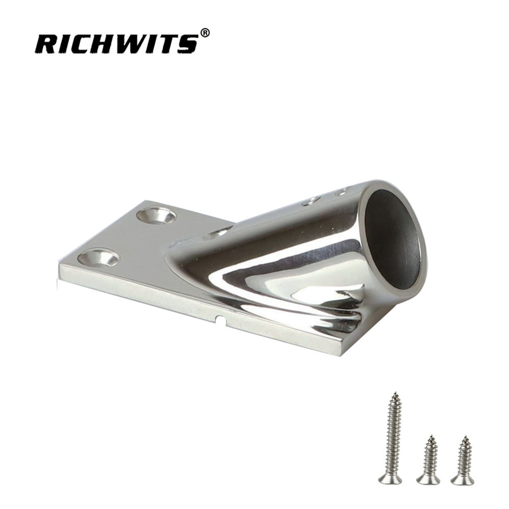  선박 요트용 해양 30도 레일 베이스 316 스테인레스 스틸 22mm 25mm