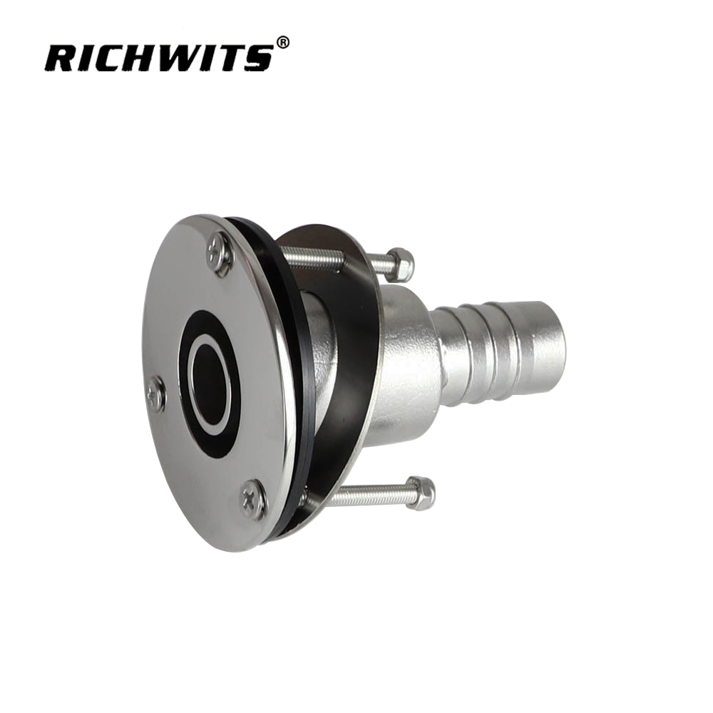 스루 선체 배기 스킨 피팅 316 스테인레스 스틸 보트 래치