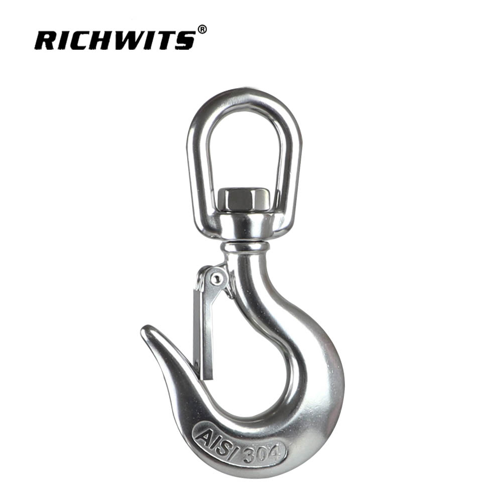 스테인레스 스틸 회전 아이 슬립 크레인 체인 후크 150kg-1500kg