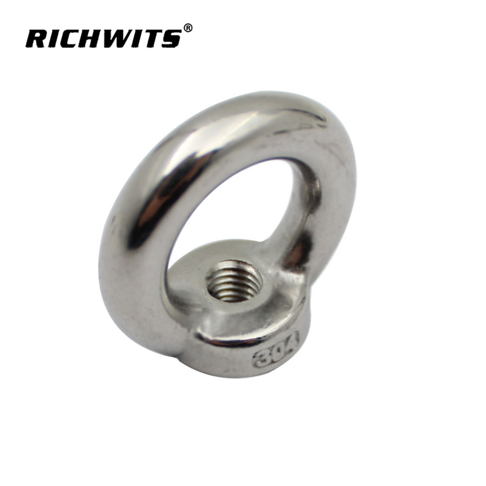 너트 DIN582가 있는 스테인레스 스틸 304/316 리프팅 아이 볼트 