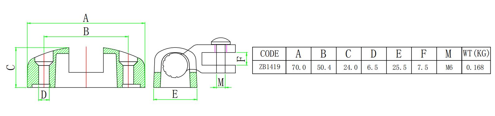 공장 제조 Bimini 데크 힌지 회전 마운트