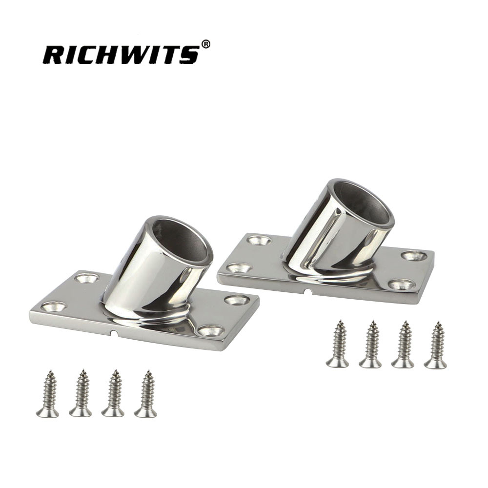  스테인레스 스틸 316 해양 액세서리 60도 레일 베이스 22mm/25mm