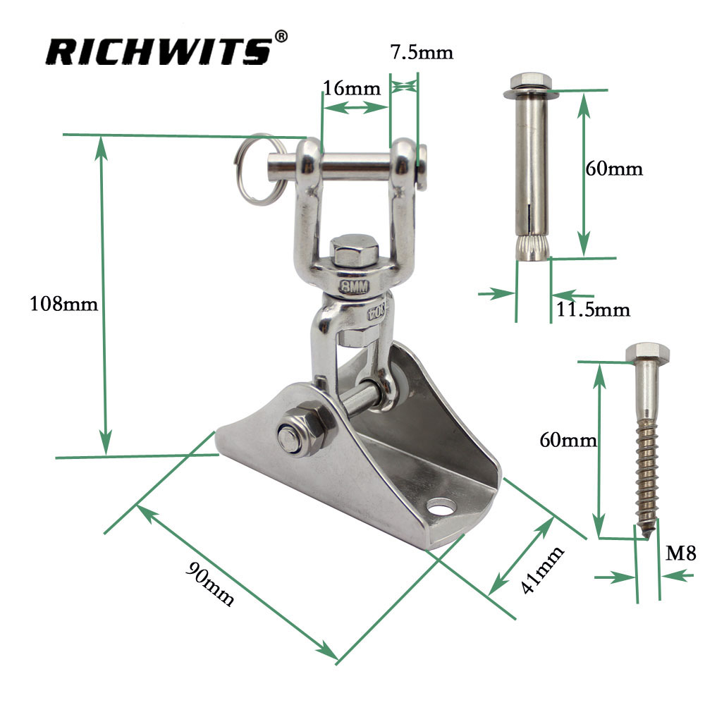 헤비 듀티 해먹 걸이 키트 스윙 세트 액세서리