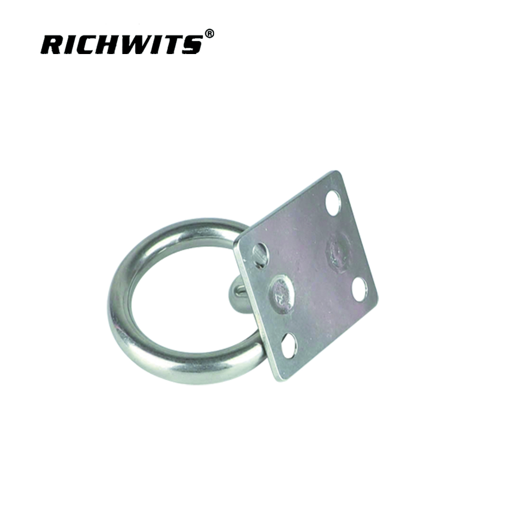  정사각형 모양의 스테인레스 스틸 계류 링 아이 플레이트 4mm-8mm