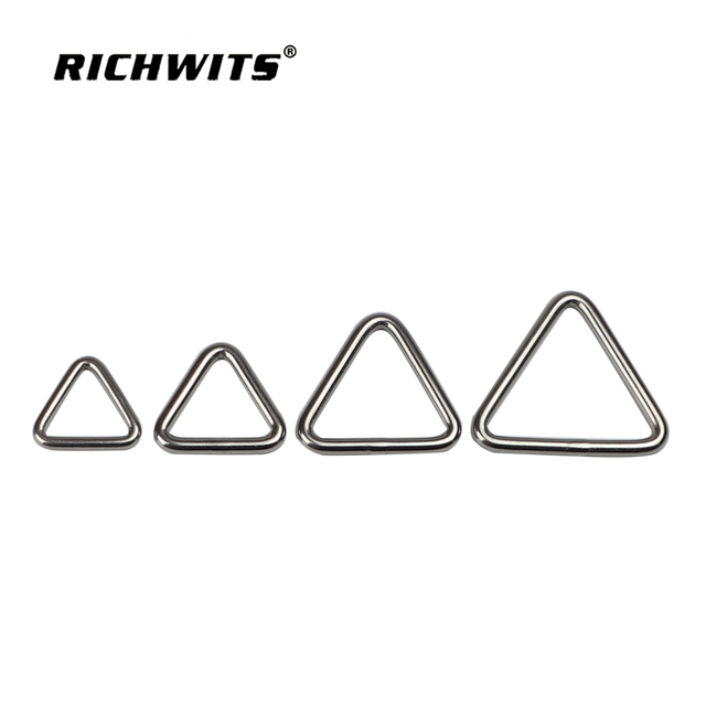 조절 가능한 핸드백 스트랩 버클용 삼각형 버클 슬라이드 조절기 금속 링