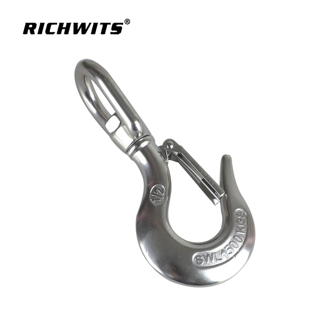 스테인레스 스틸 회전 아이 슬립 크레인 체인 후크 150kg-1500kg