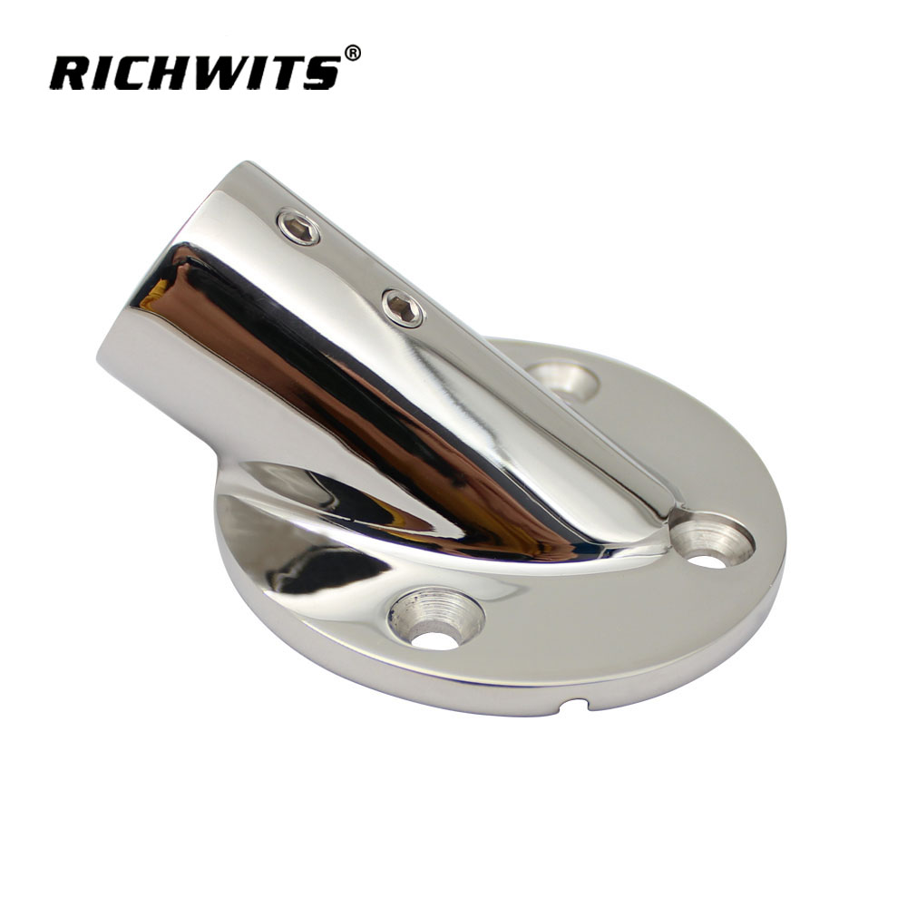  해양 30도 원형 레일 베이스 316 스테인레스 스틸 22mm/25mm