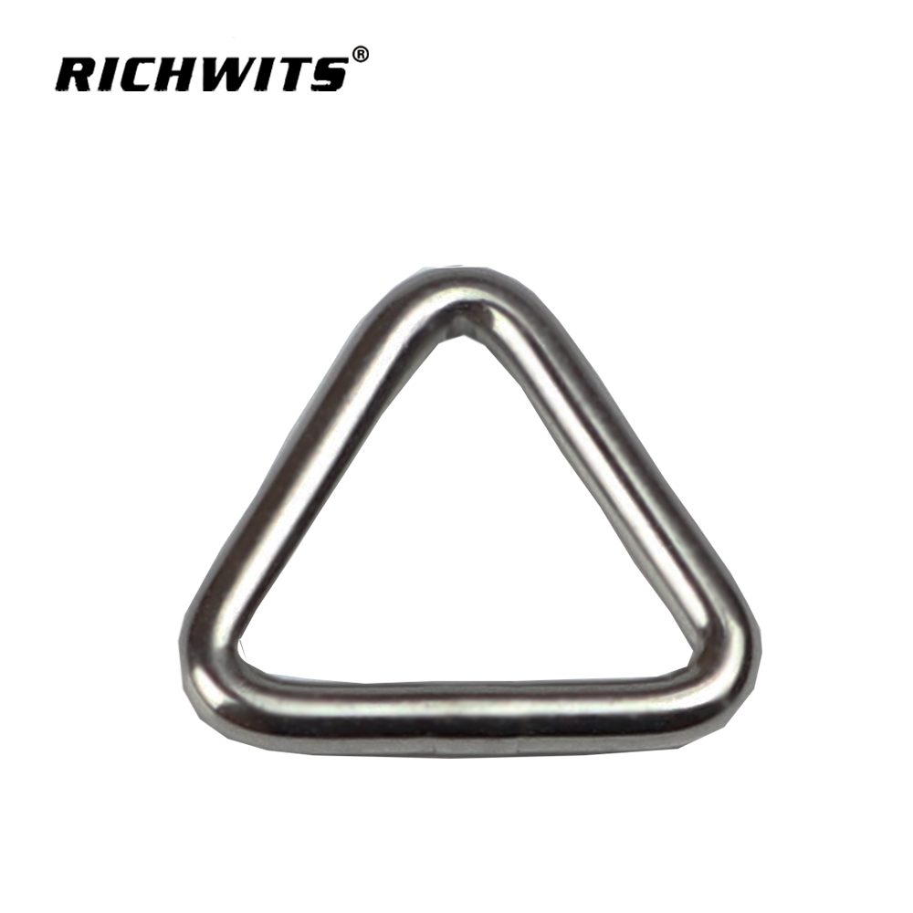 조절 가능한 핸드백 스트랩 버클용 삼각형 버클 슬라이드 조절기 금속 링